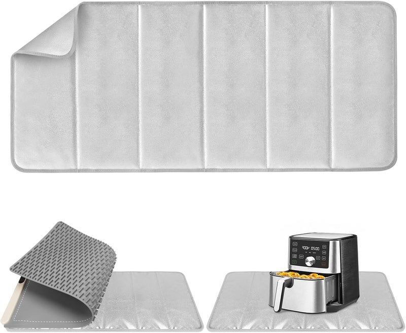 FYY Heat-Resistant Mat for Food Warming Mats - 35.4×15.4 inch Tables Protected, Up to 50% Temperature Block, Foldable and Space-Saving, Waterproof, Oil-Resistant (Not Include Food Warming Mat) - Image 1